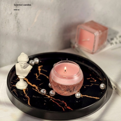 Home Scented Soybean Wax Dried Flower Candles With 4H Burning